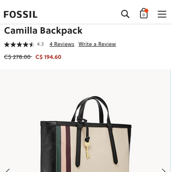 ‼️SOLD‼️Fossil Camilla 3-way Bag - Picture 11 of 11